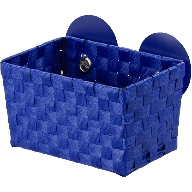 Modrý košík s přísavkami Wenko Fermo
