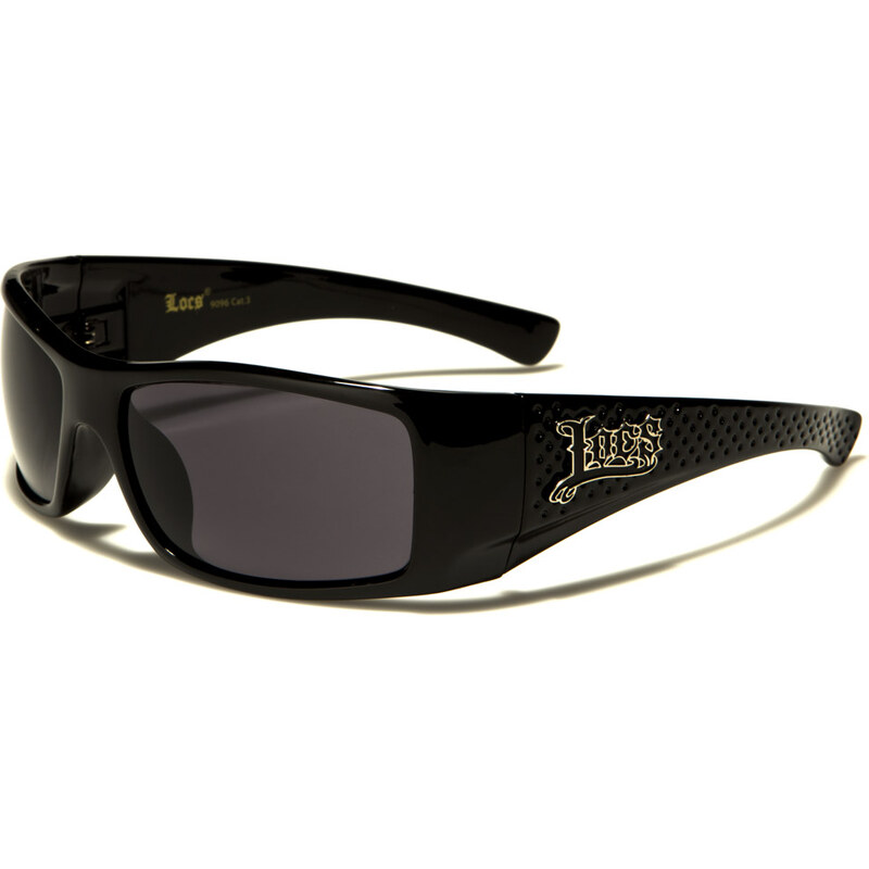 Locs černé sluneční brýle pro motorkáře LOC9096BK