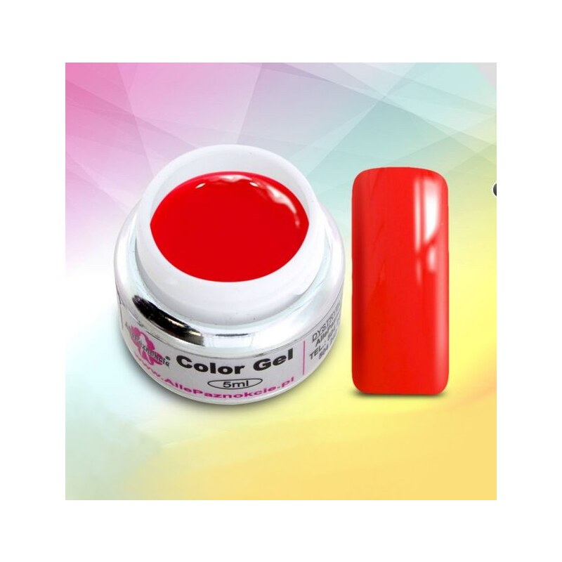 Allepaznokcie barevný UV gel 5ml červený