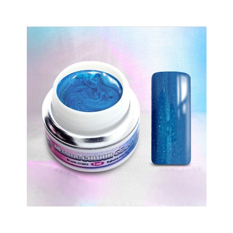 Allepaznokcie Metalický UV gel 5ml modrý