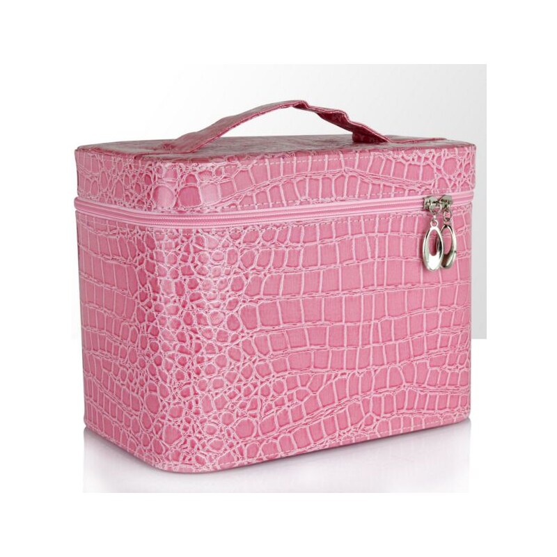 BMD kosmetický kufřík růžový krokodýl