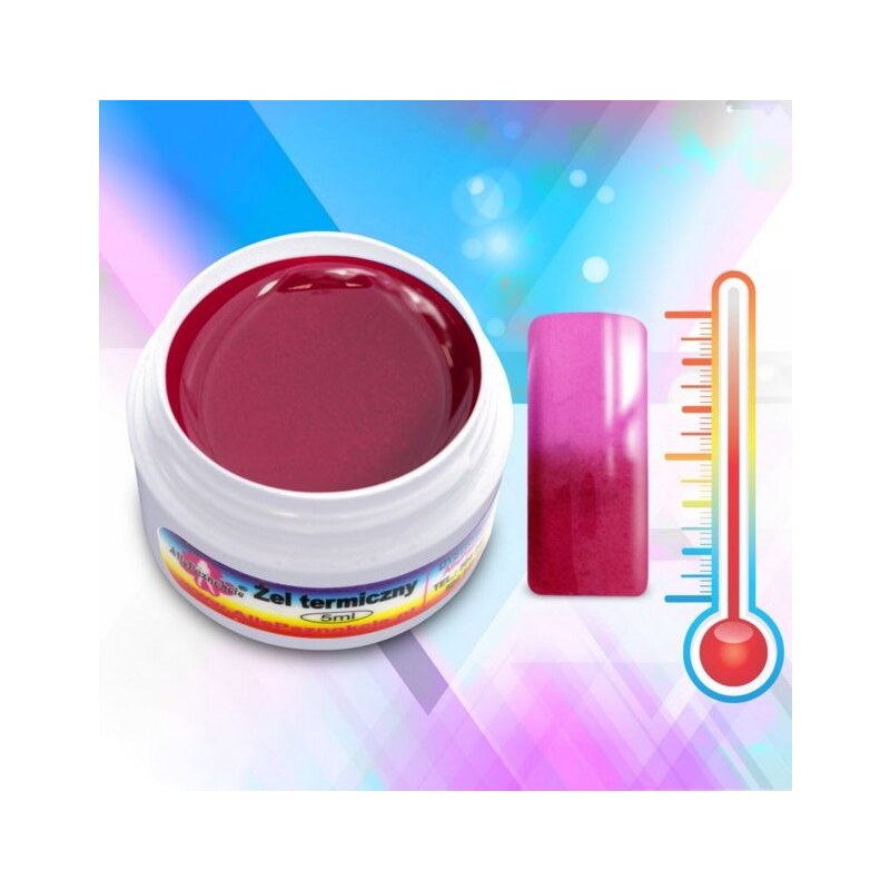 Allepaznokcie Termo UV gel 5ml karmín