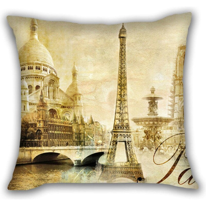 Huado dekorační povlak na polštář 45x45 Paris Vintage