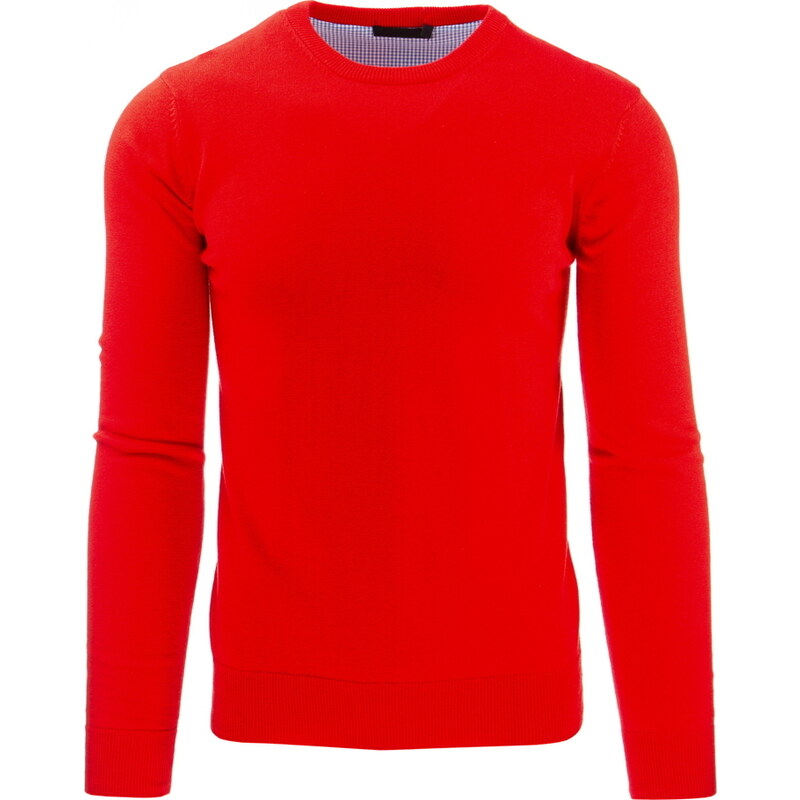 DSTREET Pánský červený svetr (wx0741)