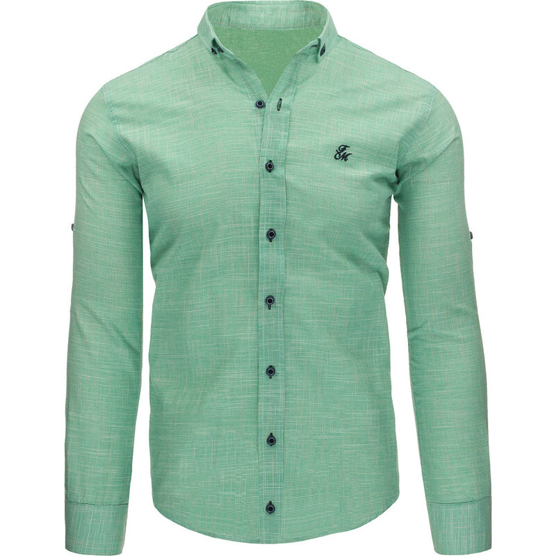 OSTATNÍ Pánská zelená košile (dx1013)