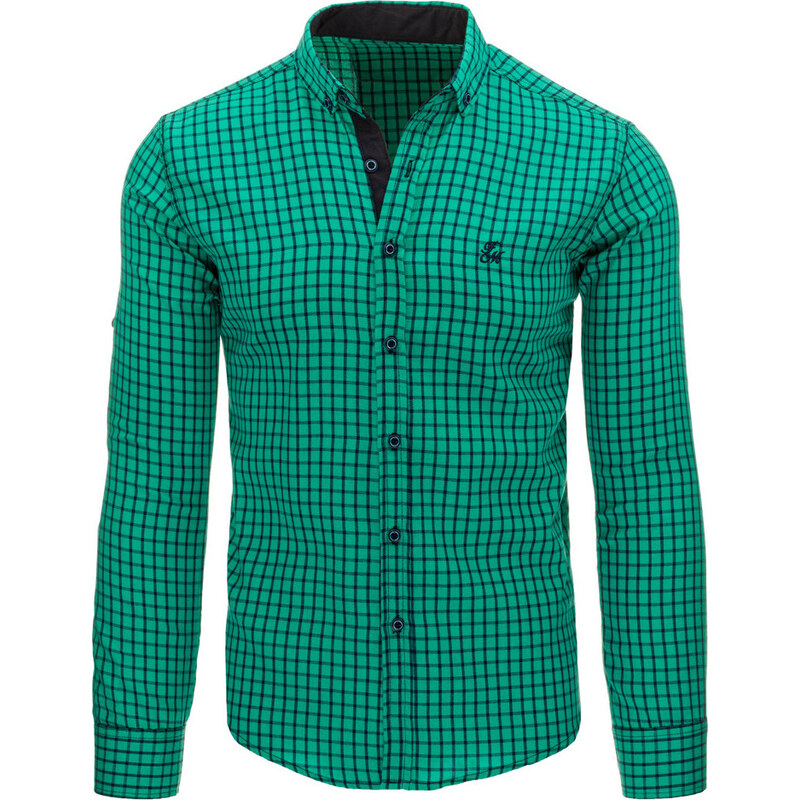OSTATNÍ Pánská zelená košile (dx1018)