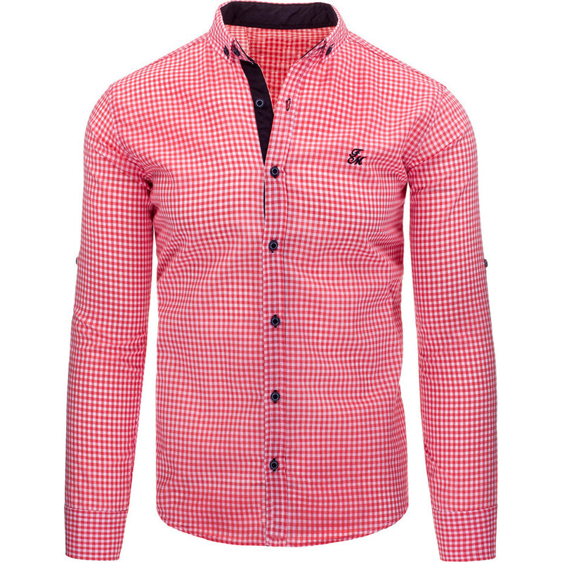 OSTATNÍ Pánská růžová košile (dx1038)