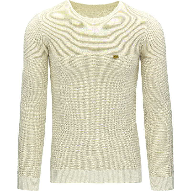 BASIC Pánský béžový svetr (wx0810)