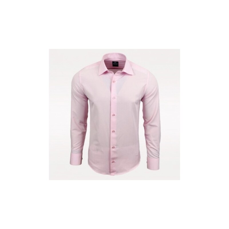 Pánská košile s dlouhým rukávem Rusty Neal světle růžová, Velikost M, Barva Světle růžová Rusty Neal