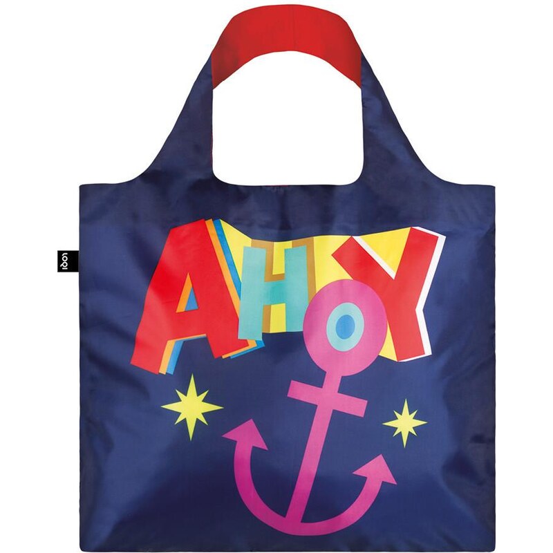 Loqi Skládací nákupní taška NAUTICAL Ahoy