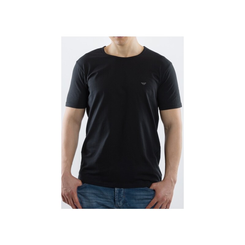 Pánské tričko Emporio Armani 110821 CC712 černá XL Černá, černá