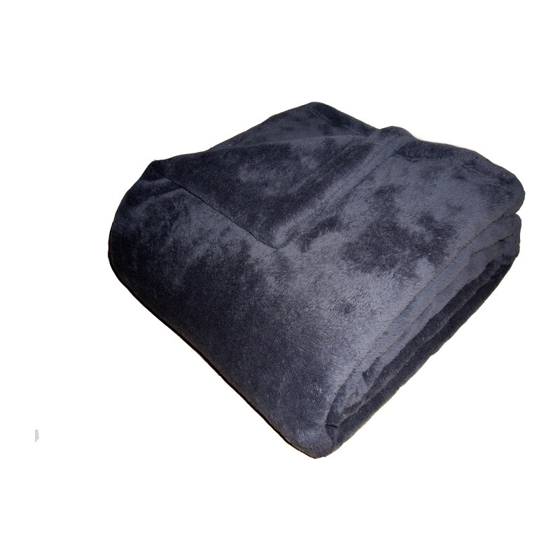 Super soft deka Dadka - tmavě šedá 150/100