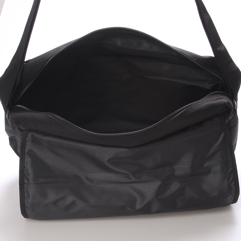 Lehká velká látková taška na notebook - Enrico Benetti Terd černá