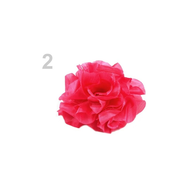 Stoklasa Ozdoba růže Ø7 cm (1 ks) - 2 jahodová sv.