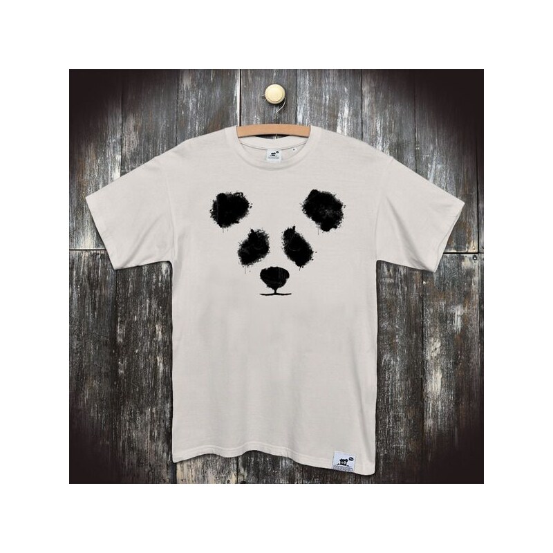 PANDEMIC Pánské bio tričko s potiskem Panda: Nikdy neříkej ne pandě