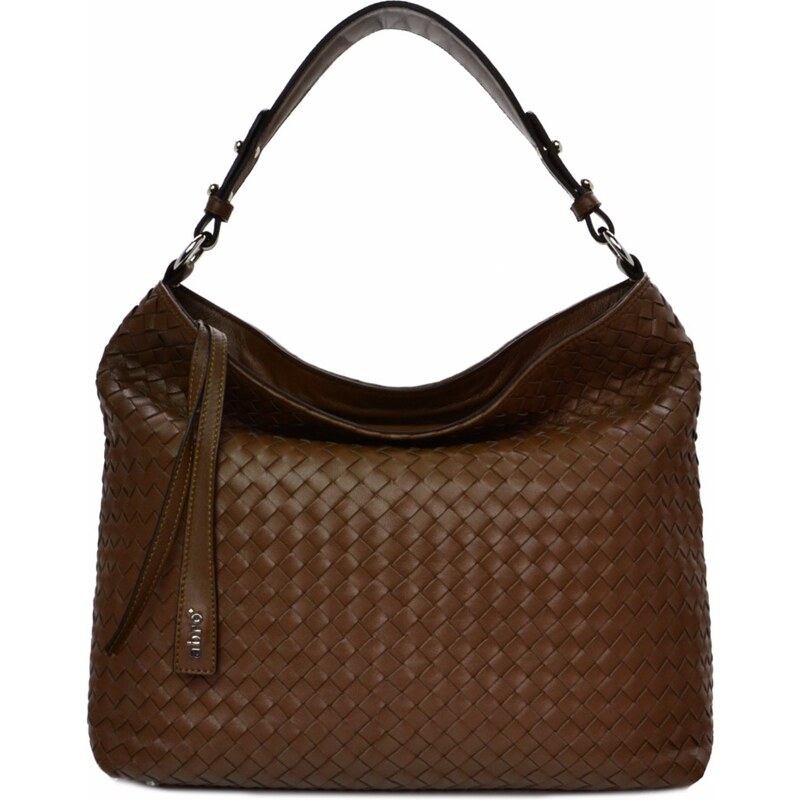 KABELKA ABRO PIUMA wowen leather brown 20688704