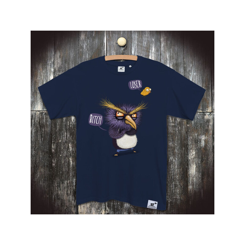 PANDEMIC Pánské vtipné tričko s potiskem Tučnák: Penguins can't fly