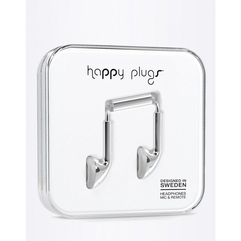 Sluchátka Happy Plugs Earbud Silver