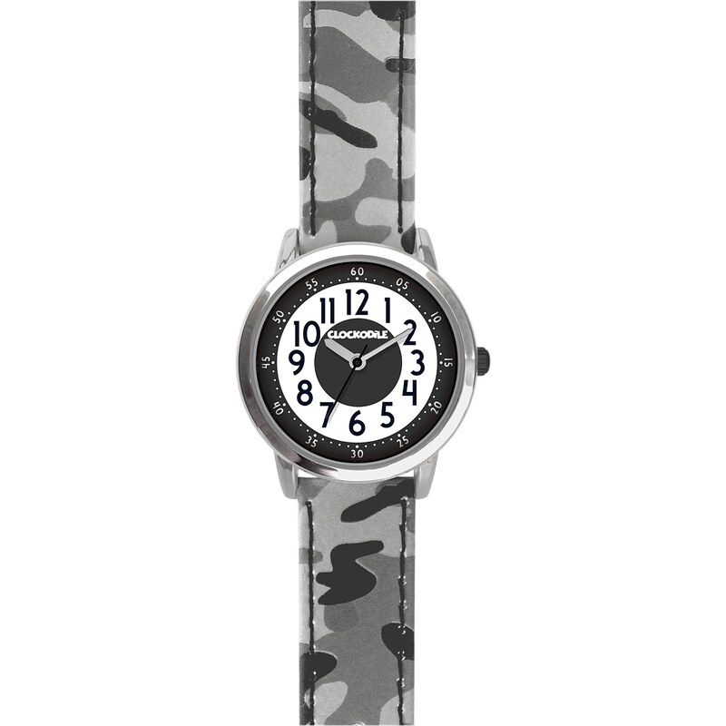 Svítící šedé chlapecké hodinky CLOCKODILE ARMY CWB0032 s