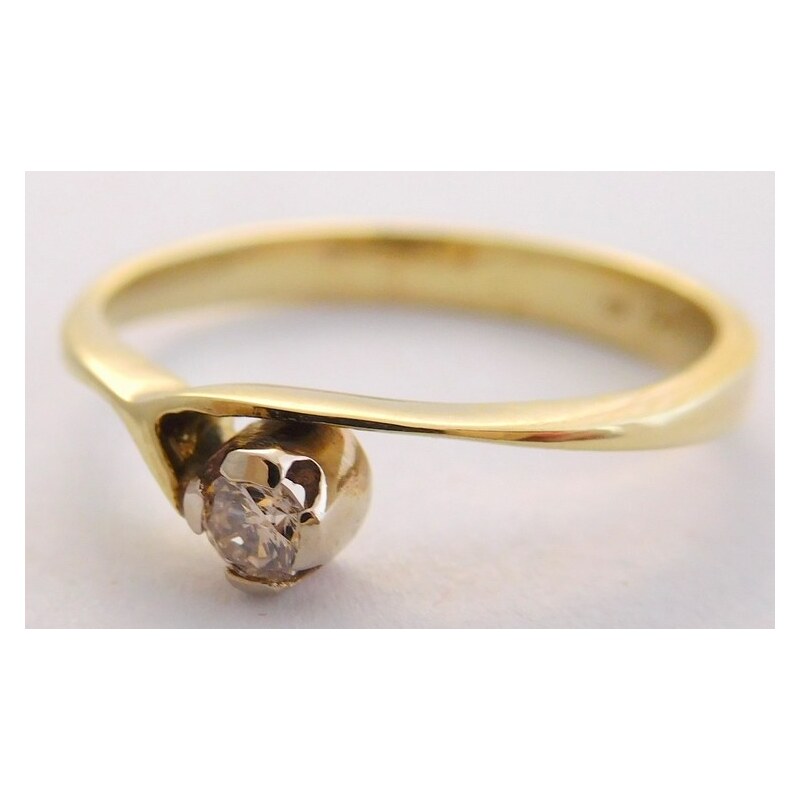 Marcello Diamant Klenoty Budín Zásnubní zlatý diamantový prsten s 114434249