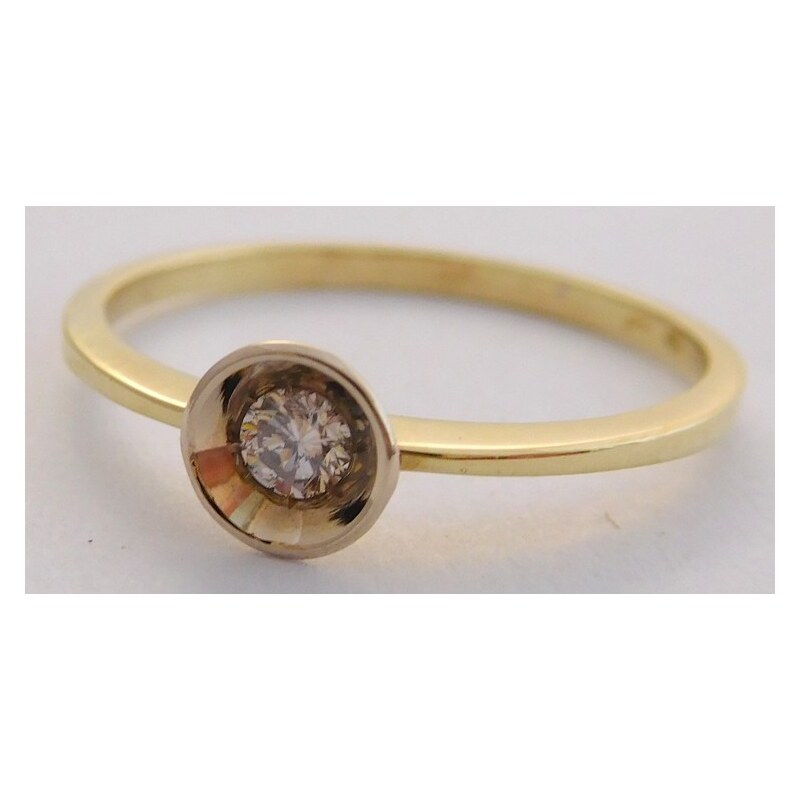 Marcello Diamant Klenoty Budín Zásnubní zlatý diamantový prsten s 114434250