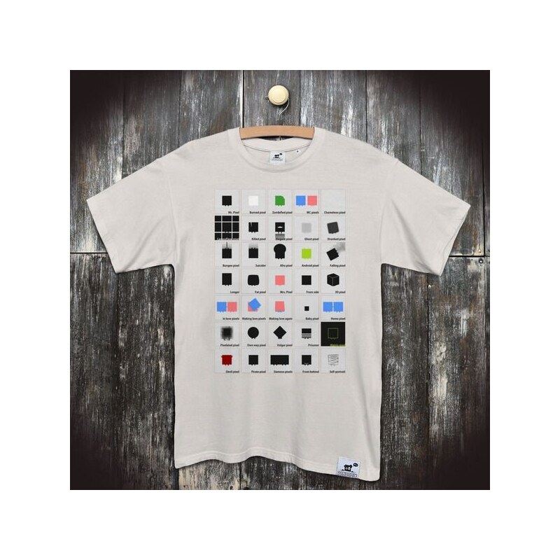 PANDEMIC Pánské vtipné tričko s potiskem Pixel: Mr. Pixel