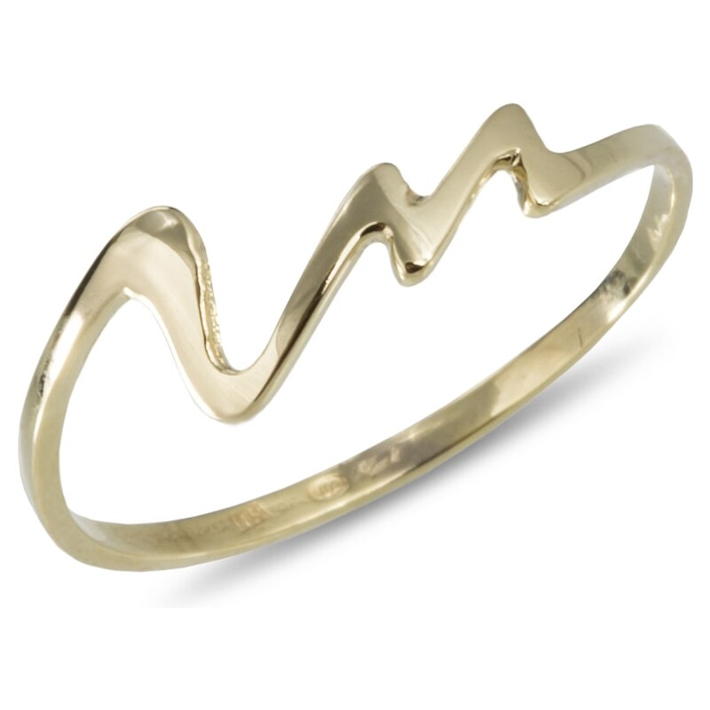 Prsten ze žlutého zlata KLENOTA k0216013