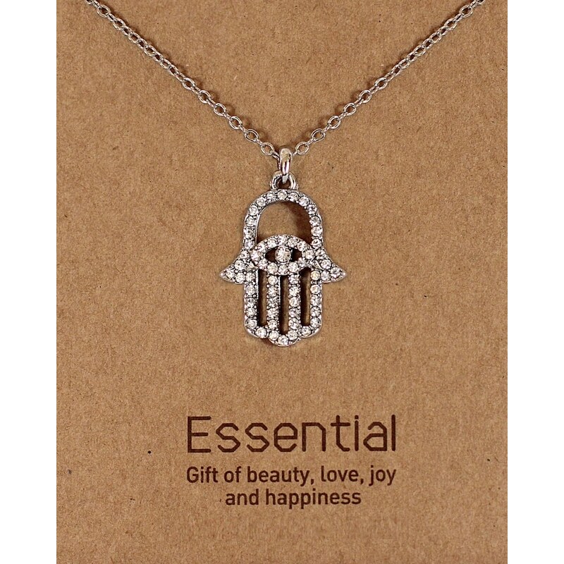 Fame Accessories MUST HAVE series: Silver Crystals Hamsa