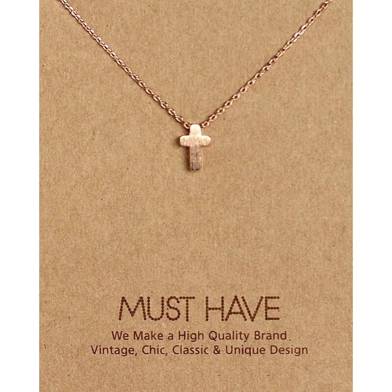 Fame Accessories MUST HAVE series: Delicate Rose Gold Cross