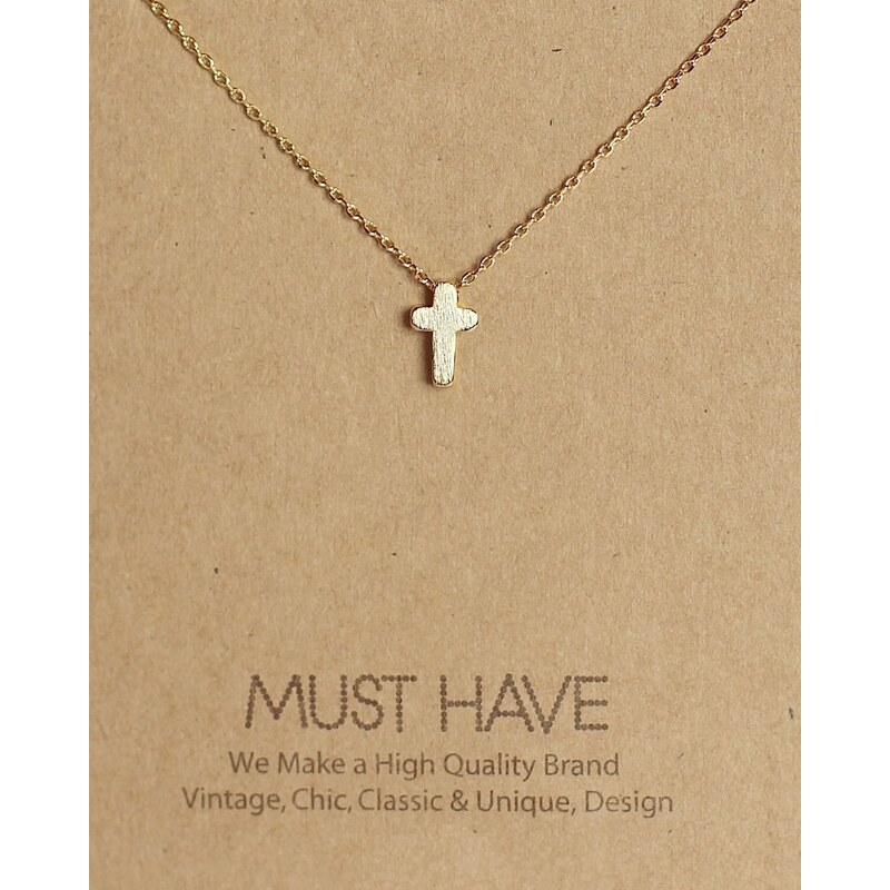 Fame Accessories MUST HAVE series: Delicate Gold Cross