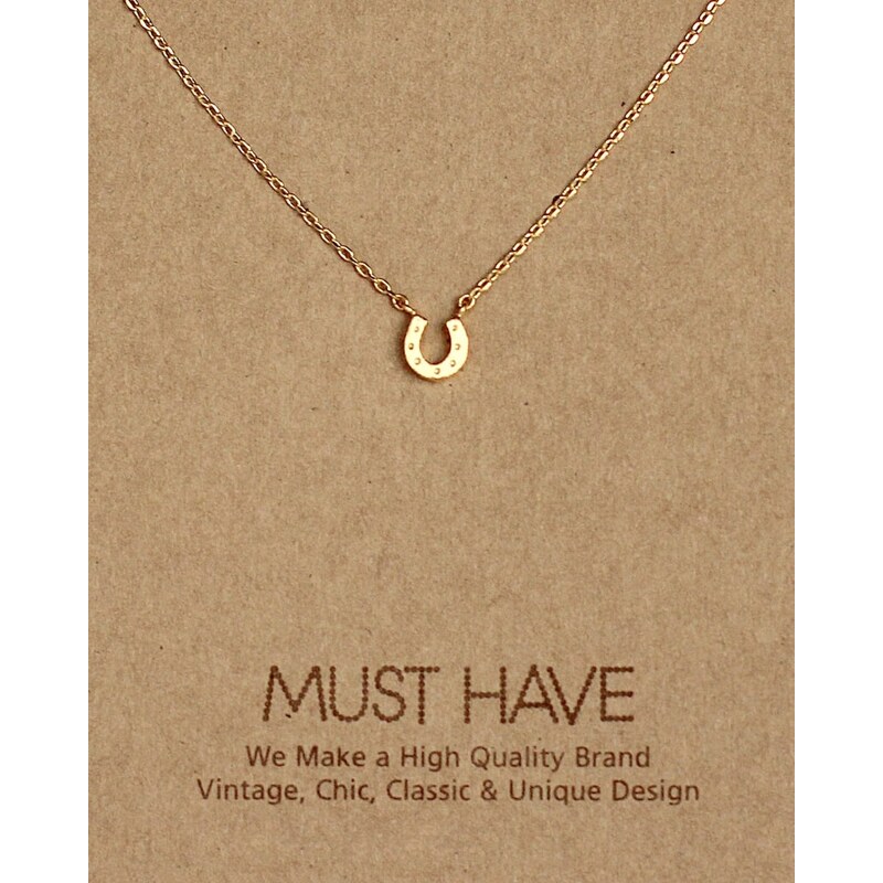 Fame Accessories MUST HAVE series: Delicate Gold Horseshoe
