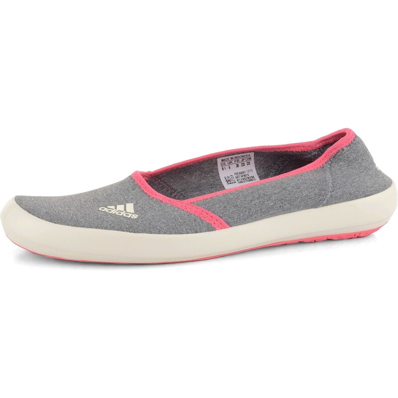 adidas baleríny šedé/růžové Boat Slip-On