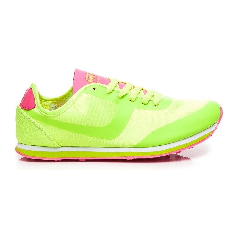 HAKER Zeleno-růžové sportovní boty