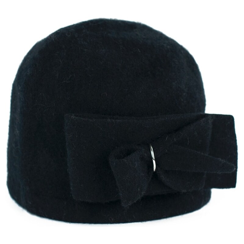 Art of Polo Vlněný klobouček s mašlí černý