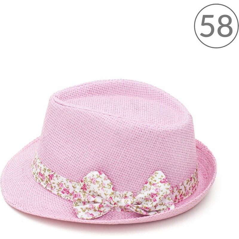Art of Polo Dívčí trilby klobouk světle růžov s mašlí