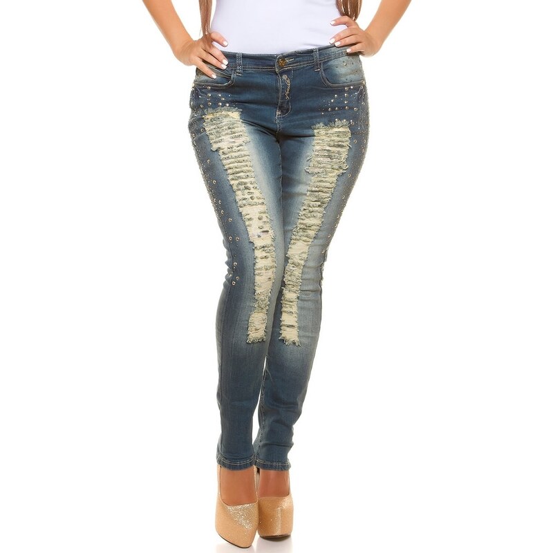 Koucla Trendy džíny pro plnoštíhlé