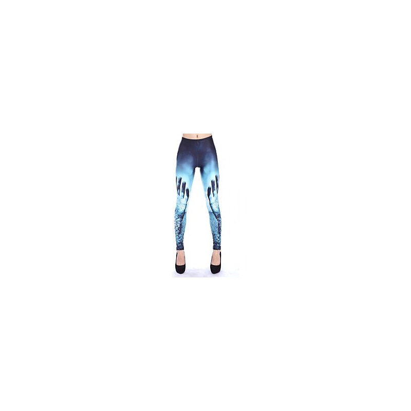 LightInTheBox Elonbo Women's Digital Printing Coloured Drawing or Pattern Holding the Dry Earth Style Tight Leggings