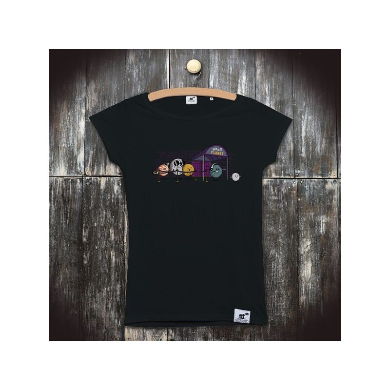 PANDEMIC Dámské vtipné tričko s potiskem Vesmír: Planet Club
