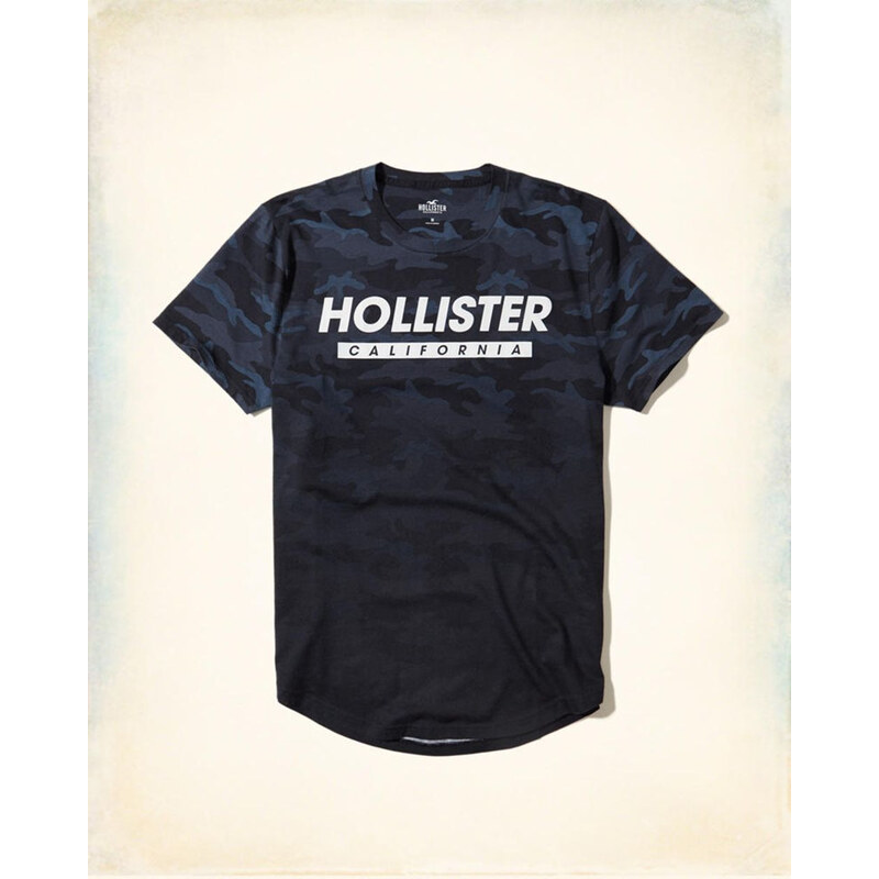 Pánské tričko Hollister, VELIKOST S, BARVA tmavě modrá