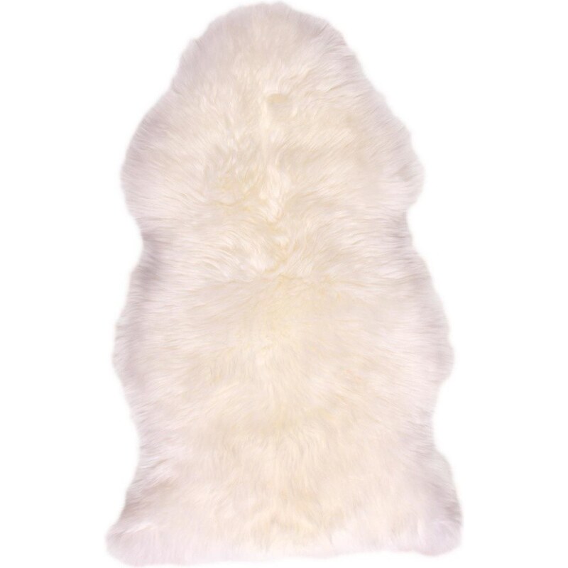 Bílá ovčí kožešina Pipsa Mouton, 110 x 80 cm