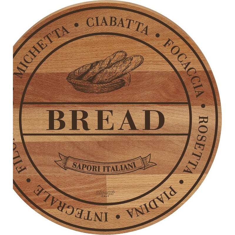 Bonami Prkénko z bukového dřeva Bisetti Broad Bread, ø 30 cm