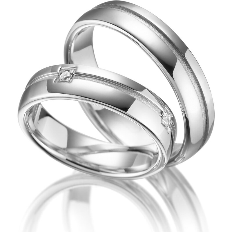 MARRYA Stříbrné snubní prsteny SI-12