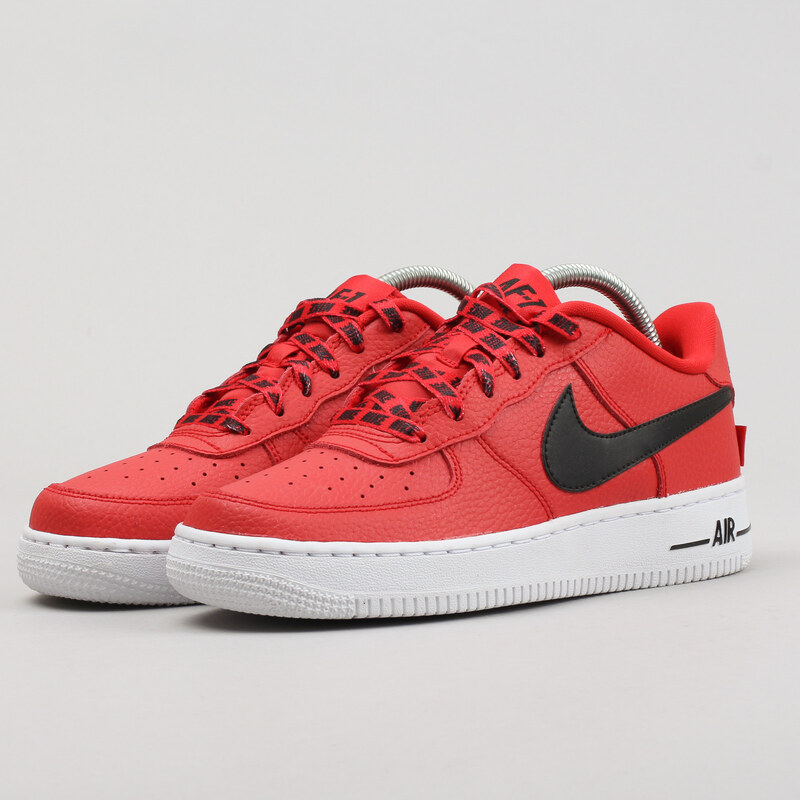 Air force 1 lv8 (gs) cheap university red/ black-white