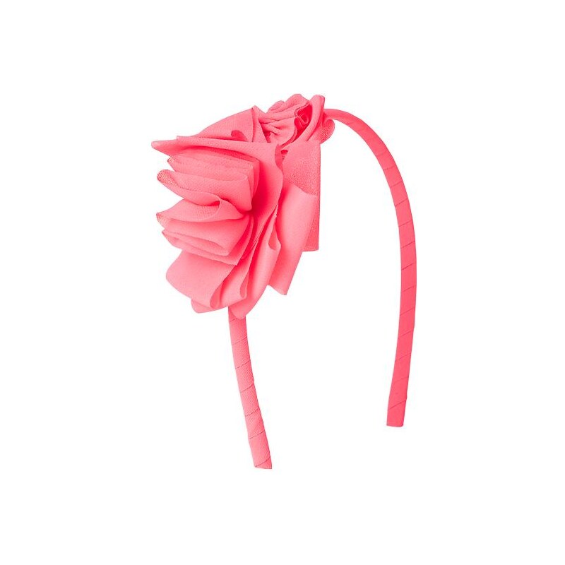Gap Chiffon Flower Headband - Pink pop neon