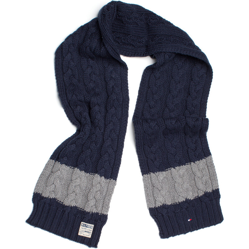 Tommy Hilfiger Colorblock Cable Scarf