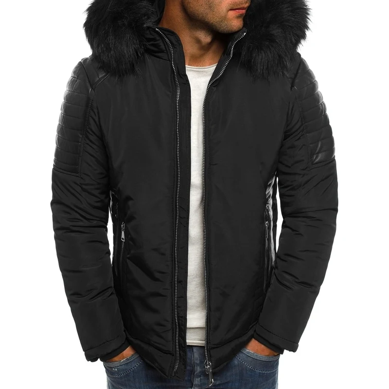 Moderní zimní atraktivní bunda s kapucí X-FEEL 88671 - GLAMI.cz