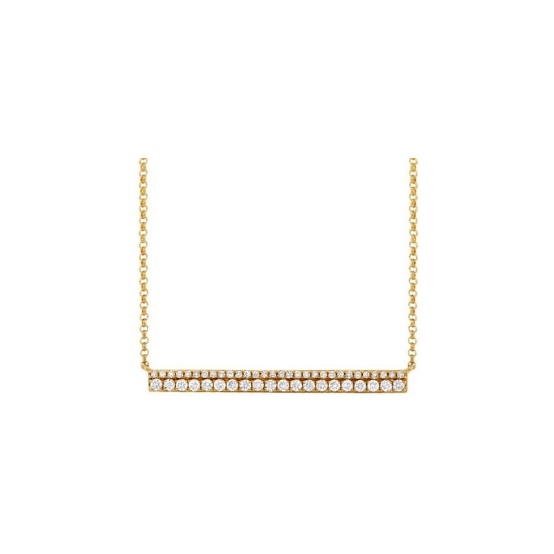 Briliantový náhrdelník ze žlutého zlata KLENOTA je3240