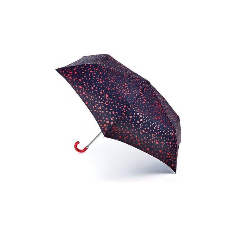 Fulton dámský skládací deštník Lulu Guinness Superslim 2 Roughly Cut Out Spot Red L718