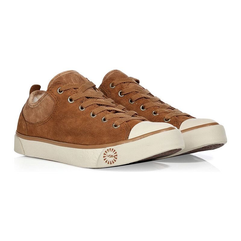 UGG Australia Chestnut Shearling Suede Evera Sneakers