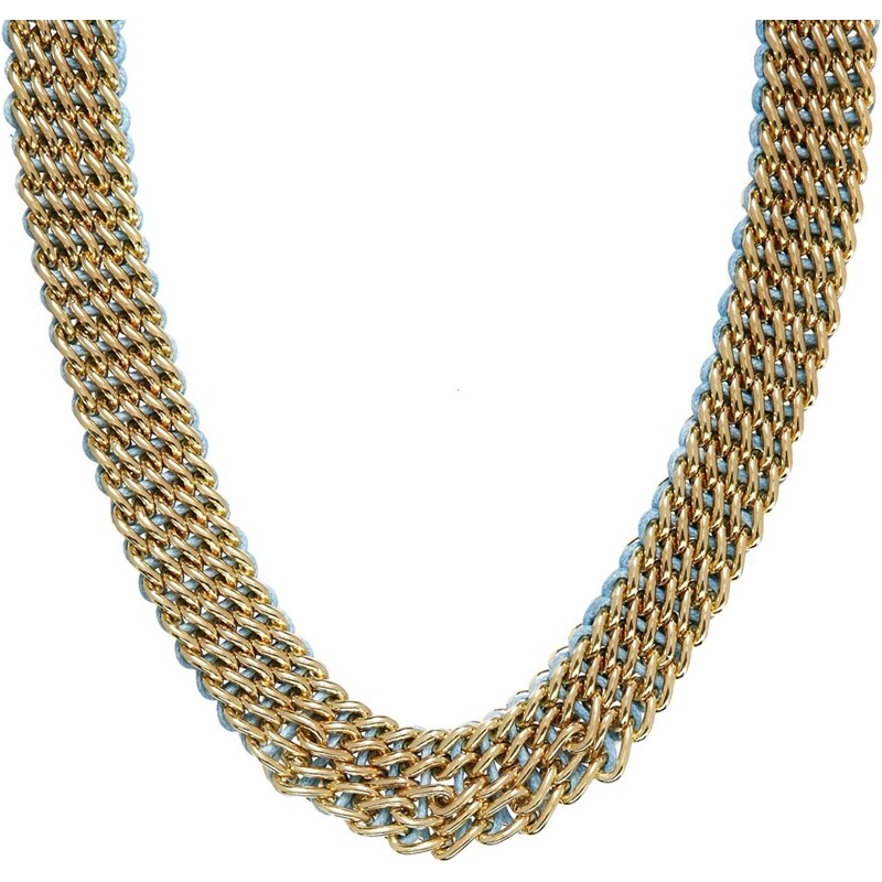 ALDO Raisch Chain & Faceted Bead Collar Necklace - Blue